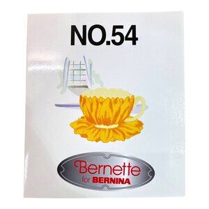 Bernette For Bernina Embroidery Design Kit No.54 Floral Teacup Patterns tea cups